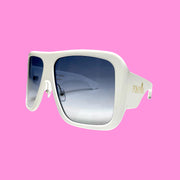 POMPÖÖS Sonnenbrille Paris Diva Glamouröös Weiß 02